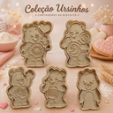 Ver imagem 1 de Kit 5 Cortadores de Biscoito Ursinhos Carinhosos