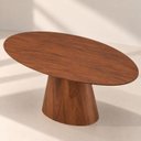Ver imagem 7 de Mesa de Jantar Oval Organica Genebra Madeira Cinamomo 25mm Castanho 1.40x0,9