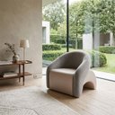 Ver imagem 1 de Poltrona Decorativa Confortável Pé Palitos:Veludo Prata