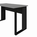 Ver imagem 6 de Escrivaninha em L 120 cm X 150 cm Home Office e Escritório Pés Metal F5 Office Cor:Cinza Sagrado