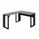 Ver imagem 2 de Escrivaninha em L 120 cm X 150 cm Home Office e Escritório Pés Metal F5 Office Cor:Cinza Sagrado