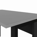 Ver imagem 7 de Escrivaninha em L 120 cm X 150 cm Home Office e Escritório Pés Metal F5 Office Cor:Cinza Sagrado