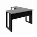 Ver imagem 5 de Escrivaninha em L 120 cm X 150 cm Home Office e Escritório Pés Metal F5 Office Cor:Cinza Sagrado