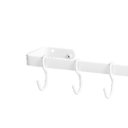 Ver imagem 3 de Porta Utensílios E Talheres De Parede 80cm 15 Ganchos Branco