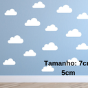 Ver imagem 2 de Adesivos de Parede Decorativo Infantil Nuvem Branca Quarto Clássico 100un