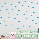 Ver imagem 4 de Adesivos de Parede Decorativo Infantil Nuvem Branca Quarto Clássico 100un
