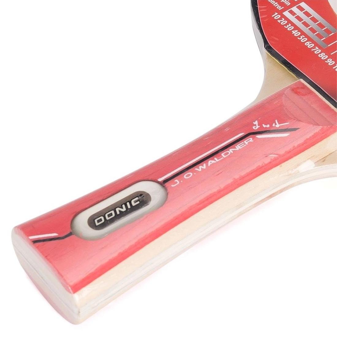 Donic-Schildkröt Tafeltennisbatje Waldner 600, PLS-handvat, 1,8 mm spons, Donic 2-sterren ITTF bekleding, 733862