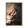 Quadro Moldurado Rembrandt Cristo na Tempestade da Mar Galiléia - 1