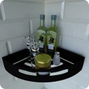 Ver imagem 7 de Kit 2 Porta Temperos e Condimentos de Parede Preto Multiuso