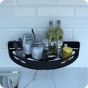 Ver imagem 2 de Kit 2 Porta Temperos e Condimentos de Parede Preto Multiuso