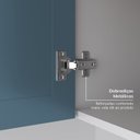 Ver imagem 6 de Armário Aéreo Planejado Duplo 80cm Soho CabeCasa MadeiraOriginals Branco/Azul
