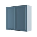 Ver imagem 2 de Armário Aéreo Planejado Duplo 80cm Soho CabeCasa MadeiraOriginals Branco/Azul