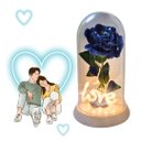 Ver imagem 6 de Luminária Love a Rosa Encantada Azul 28 Cm Presente de Natal Presente para Namorada Amor Lindo Bouti