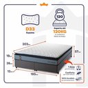 Ver imagem 6 de Cama Box Chicago Espuma King 193x203 Cinza King House