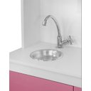 Ver imagem 4 de Cozinha Infantil Completa com Armário Fogão Pia e Microondas Brinquedo Educativo:rosa
