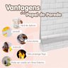 Papel De Parede Ripas De Madeira Escura Linhas 10m - 6