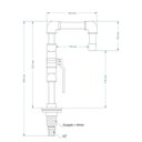 Ver imagem 6 de Torneira Design Industrial Preta em PVC 1/2" e Registro de Esfera