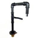 Ver imagem 4 de Torneira Design Industrial Preta em PVC 1/2" e Registro de Esfera