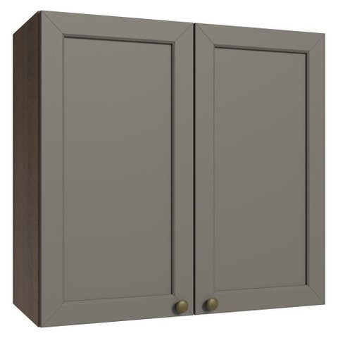 Armário Aéreo 70 Cm 2 Portas Rustic/cinza Vik Madesa