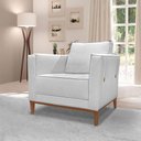 Ver imagem 6 de Kit 2 Poltronas e Sofá Living 2 Lugares 1,90m Vega Linho Cas