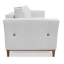 Ver imagem 4 de Kit 2 Poltronas e Sofá Living 2 Lugares 1,90m Vega Linho Cas