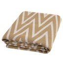 Ver imagem 4 de Tapete Para Sala ou Quarto 1,00M x 1,32M Antiderrapante Chevron Zig Zag Caramelo e Cru