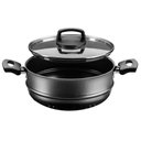 Ver imagem 3 de Panela a Vapor Cozivapor 3 em 1 Antiaderente 3,2 Litros Grafite Mta