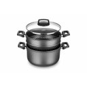 Ver imagem 1 de Panela a Vapor Cozivapor 3 em 1 Antiaderente 3,2 Litros Grafite Mta