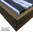 Ver imagem 3 de Quadro Decorativo em Canvas Abstrato Mármore Azul Simples TaColado Moldura Flutuante 4,5cm Madeira 6
