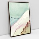 Ver imagem 1 de Quadro Decorativo em Canvas Abstrato Mármore Azul Simples TaColado Moldura Flutuante 4,5cm Madeira 6