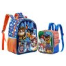 Kit Mochila e Lancheira Escolar Infantil Patrulha Canina 11782 Azul - Xeryus - 1