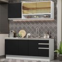 Ver imagem 1 de Cozinha Completa 180006 Com Armário E Balcão Branco/Preto