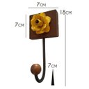 Ver imagem 2 de Cabide para Bolsa de Parede com Madeira e Flores Artesanais Rustico Libertas Rosas Artesanato Cabide