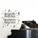 Ver imagem 2 de Adesivo de Parede 3D Adesif Notas Musicais