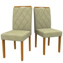 Ver imagem 4 de Conjunto Mesa Ana 160cm com 6 Cadeiras Isabela - Off White / Ipê / Wd25