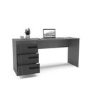 Ver imagem 3 de Mesa para Escritório Lisboa 3 Gavetas Branco - Politorno