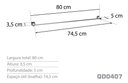 Ver imagem 4 de Toalheiro 80 Cm Inox - Kromus Qd0407