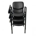 Ver imagem 2 de 03 Cadeiras Universitárias Linha Hotel Auditório Preto