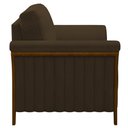Ver imagem 5 de Poltrona Decorativa Sala de Estar 102cm Pés Madeira Roya M22 Veludo Marrom - Mpozenato