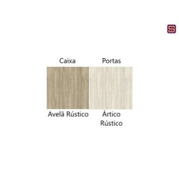 Guarda-Roupa Dormitório Modulado Master Casal 1,58 m Queen Canto - Avelã Rústico e Ártico Rústi - 6