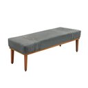 Ver imagem 6 de Cabeceira Cama Box Solteiro 90cm e Recamier Gênova Veludo Cinza S04 - D'Rossi