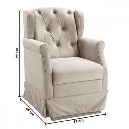 Poltrona Balanço Ternura Veludo - Star Confort - 4
