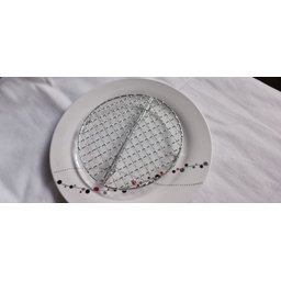 Peneira Mini Grelha Semi Circulo (para Tonkatsu, Tempura, Rolinho Primavera, Camarão) - 7