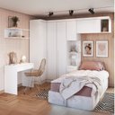Ver imagem 1 de Guarda-Roupa Modulado 6 Peças Infinity Branco/Line