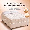 Ver imagem 6 de Colchão King Molas Ensacadas Ibiza + Base 193x203x61 Bom Pastor Bege