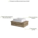 Ver imagem 4 de Conjunto Bancada C-cuba Q39 Metrópole 600 Branco Chess Carvalho