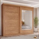 Ver imagem 2 de Guarda Roupa Veneza 2 Portas de Correr Espelhado Mdf
