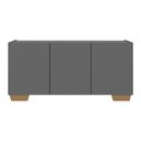 Ver imagem 5 de Rack para Tv até 32 Polegadas com 3 Portas Multimóveis Mp1068 Grafite/natural