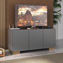 Ver imagem 2 de Rack para Tv até 32 Polegadas com 3 Portas Multimóveis Mp1068 Grafite/natural