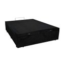Ver imagem 3 de Base Box Baú Casal Belos Sonhos Suede Preto 41x138x188